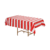 Red & White Striped Party Tablecloth